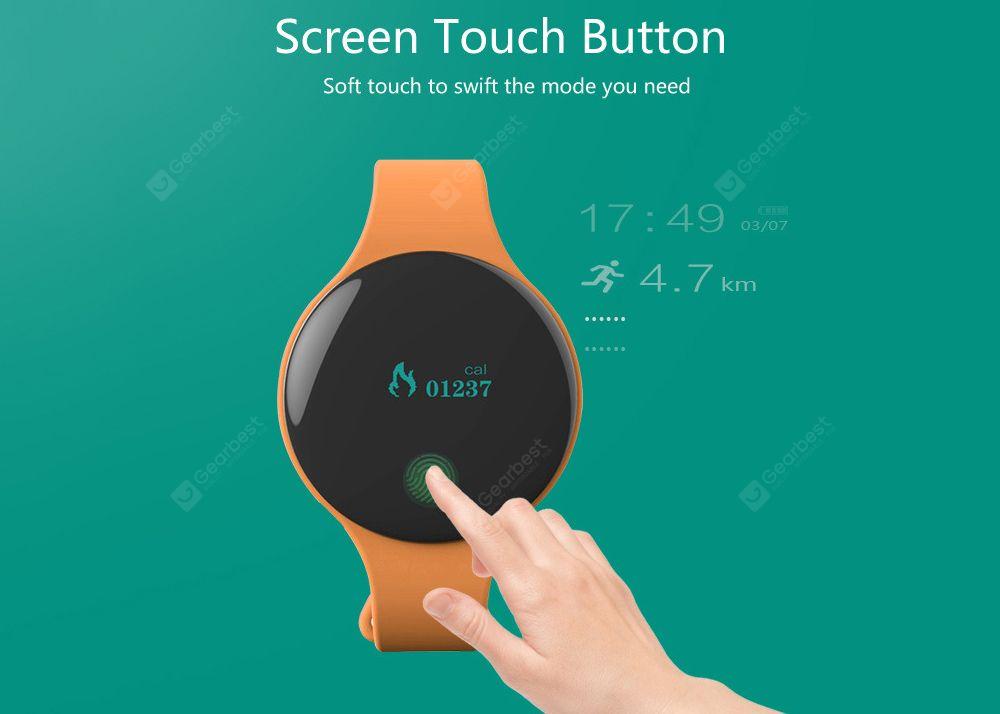 Sanda SD01 Colorful Smart Bracelet Call Message Reminding Clock Step Count Sports Smartwatch- Black