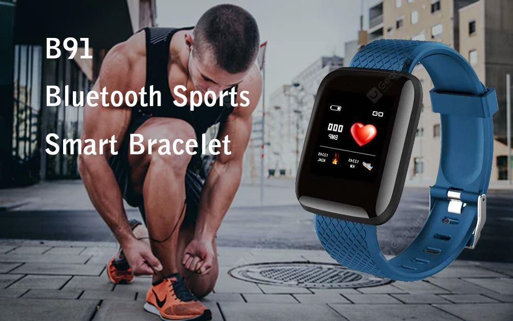 B91 Super-long Standby / Heart Rate Monitor / Multiple Sport Modes / 1.3 inch Color Screen Smart Bracelet - Blue