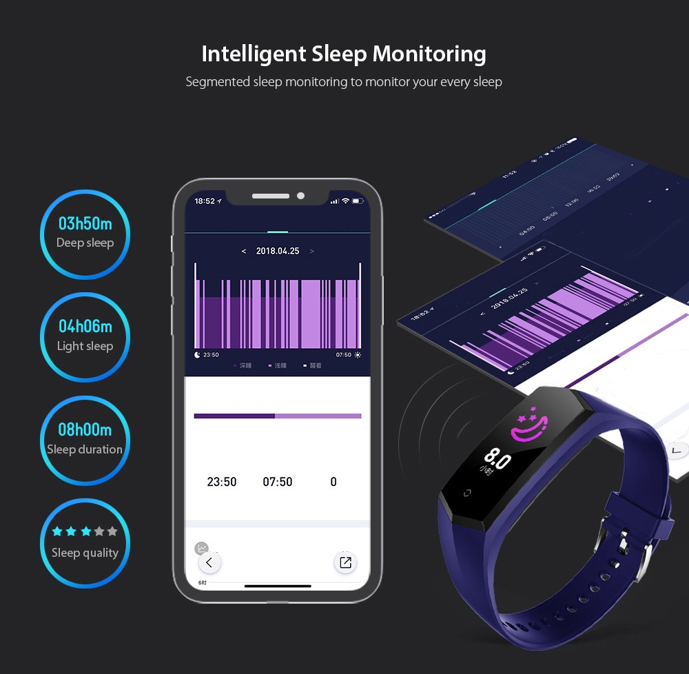 V17 Sports Bracelet Smartwatch Intelligent Sleep Monitoring