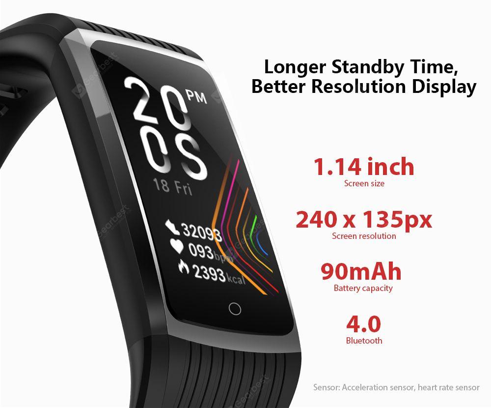 R12 1.14 inch Touch Screen Smartwatch Longer Standby Time, Better Resolution Display
